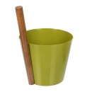 Бадья из алюминия 5 л Банные штучки (оливковая)