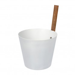 Бадья из алюминия 5 л Банные штучки (белая) арт. 41288