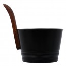 Бадья из стали 4 л Банные штучки (черная)