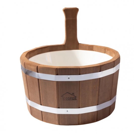 Шайка одноручная 5 л с пластмассовой вставкой  ТЕРМО ОЛЬХА