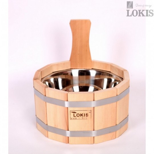 Шайка одноручная 3,5 л с нержавеющей вставкой