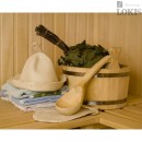 Шайка ольха-липа зебра 4л. с пластиковой вставкой