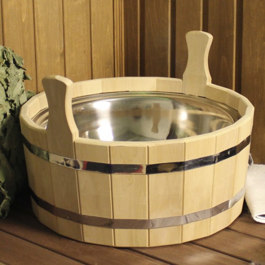 Шайка двуручная 17 л с нержавеющей вставкой (ШН-17)