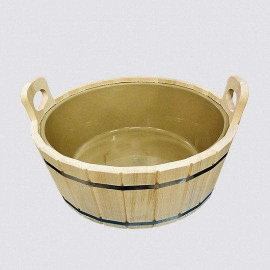 Шайка двуручная 20 л с пластиковой вкладкой (ПЛ-20)