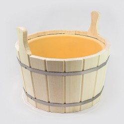 Шайка двуручная 15 л с пласт. вкладкой (ПЛ-15)