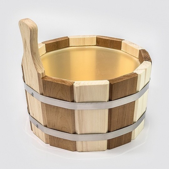 Шайка одноручная 4 л с пластиковой вставкой ТЕРМО (ТПЛ-11)