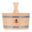 Ушат 3,5 л, с нержавеющей вставкой, липа