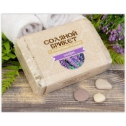 Соляной брикет , "Соляная баня" с Алтайскими травами "Шалфей" вес 1,35 кг для бани