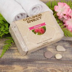 Соляной брикет  "Соляная баня" с Листьями Эвкалипта вес 1,35 кг для бани