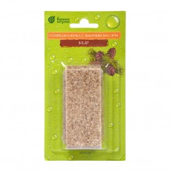 Соляная плитка с эфирным маслом Кедр