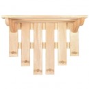 Полка с вешалкой 6 рожков арт.03580