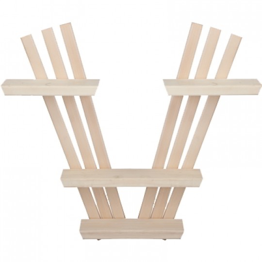 Полка настенная V-образная трехъярусная арт.03670