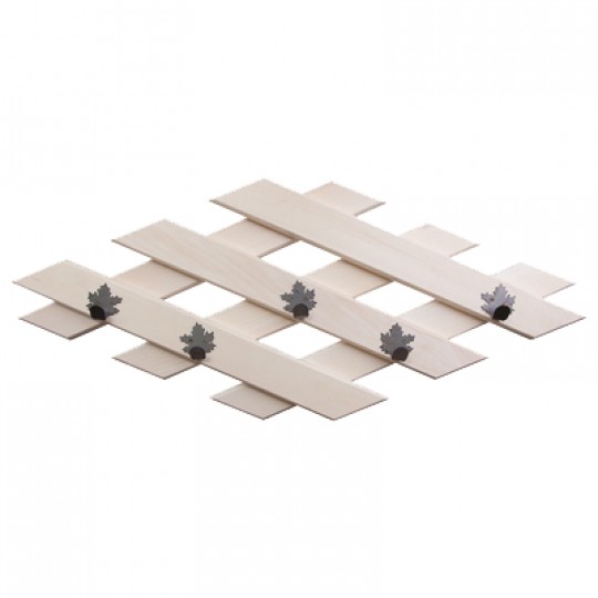 Вешалка "Ромб" с 5-ю железными клиновыми крючками арт.32311