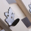 Вешалка "Ромб" с 5-ю железными клиновыми крючками арт.32311