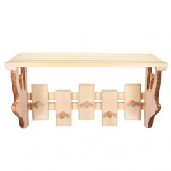 Полка-вешалка 5 крючков резная арт.32472