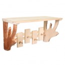 Полка-вешалка 5 крючков резная арт.32472