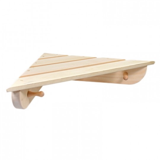 Полка-вешалка, 4 рожка угловая арт.32473