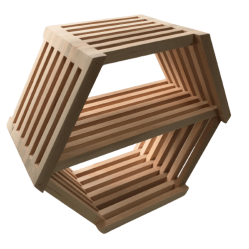 Полка шестигранная средняя