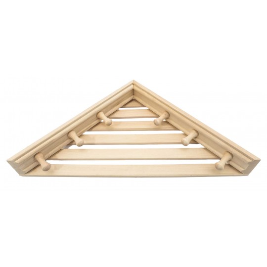 Полка угловая с вешалкой 6 рожков М-47