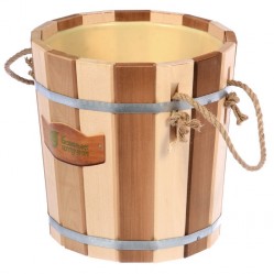 Запарник 12 л «Контраст» с пластиковой вставкой липа (арт. 32420)