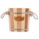 Запарник 12 л «Контраст» с пластиковой вставкой, липа (арт. 32420)