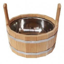 Шайка 12 л с нержавеющей вкладкой (ОЛЬХА)