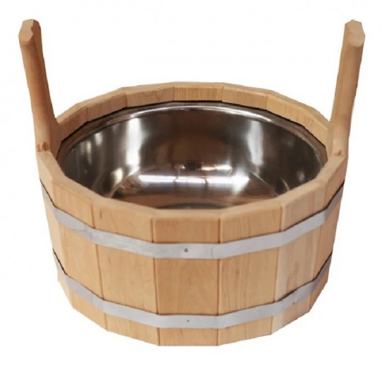 Шайка 12 л с нержавеющей вкладкой (ОЛЬХА)