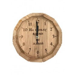 Часы для бани (На баньку время не жалей), дубовые