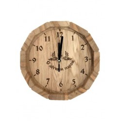 Часы для бани (С легким паром), дубовые