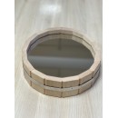 Зеркало "Бочонок" малое для бани