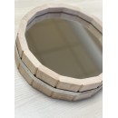 Зеркало "Бочонок" малое для бани