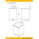 Бак нерж. навесной 61л (AISI 439) для печи Русичъ 22 «АКВА»