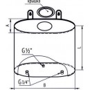 Бак «Комфорт» (AISI 201/1.0) вертикальный эллипс 60л