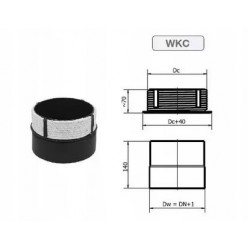 Соединение под керам. дымоход ф. 250/250 Darco