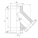 Тройник сэндвич 135° ф. 200-280, 0,8-0,5 мм Ferrum