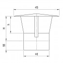 Зонт ф. 130-0,5 мм, Ferrum