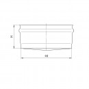 Заглушка для ревизии ф. 180, 0.5 Ferrum