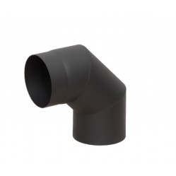 Отвод LAVA 90°д.200 (конструкционная сталь 2мм, черный)