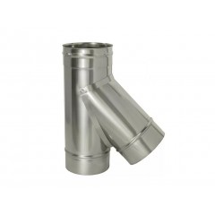 Тройник 45 градусов  ф. 180 с толщиной стали 0.5 мм AISI 304