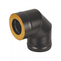 Сэндвич-колено BLACK (AISI 430/0,8мм) 90* 3 секции д.115х200
