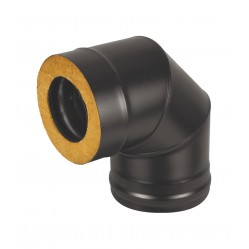 Сэндвич-колено BLACK (AISI 430/0,8мм) 90* 3 секции д.115х200