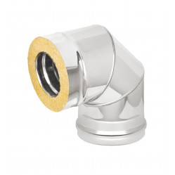 Сэндвич-колено Нерж+Нерж (AISI 430/1,0мм) 90° 3 секции д.150х250