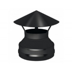 Зонт-оголовок нерж. BLACK (AISI 430/0,5мм) д.115х200