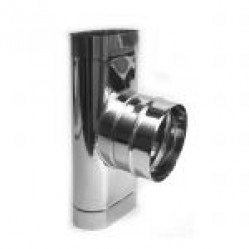 Овальный тройник 90° градусов ф. 120*230 (304-0.5 мм.)