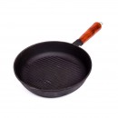 Сковорода чугунная 240/50-1-Г с рифленным дном (Б)