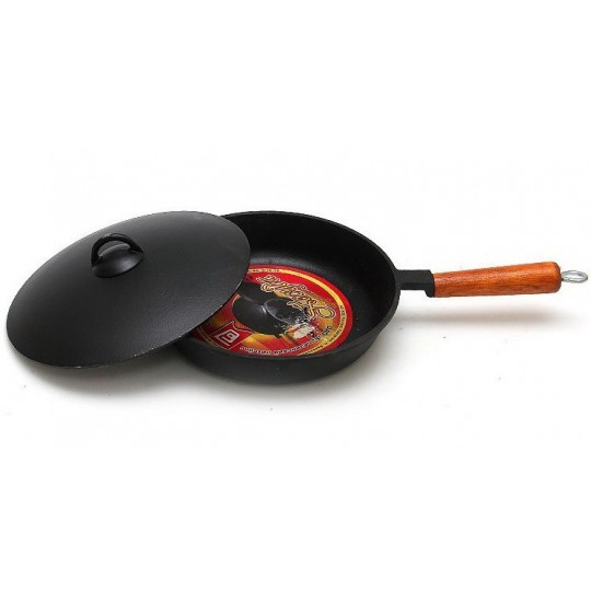 Сковорода чугунная 240/50-1-Г с рифленным дном (Б)