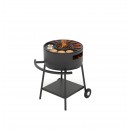 Мангал Везувий Дачник с чугунной плитой Gurman на подставке
