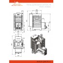 Печь для бани ASTON 16 INOX "АКВА" Печь для бани ASTON 16 INOX "АКВА"