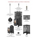 Печь для бани ASTON «Шторм 26 Турбопар» б/в (350)