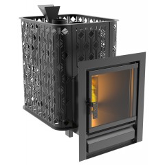 Чугунная печь Verona 18 Закрытая каменка из нержавеющей стали